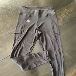 Adidas Climalite crop leggings with pockets size S